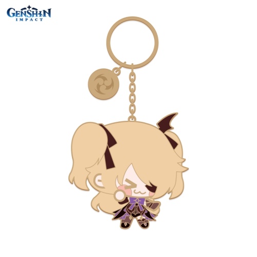 Брелок металический Chibi Character Metal Keychain Fischl [ПОДАРКИ]